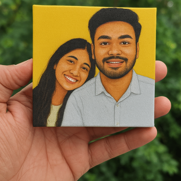 Small Canvas Couple Portrait