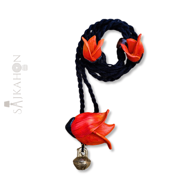Palash Glow – Clay Jewellery Inspired by Flame of the Forest