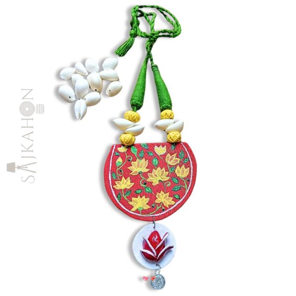 Handcrafted Fabric Jewellery with Natural Sea Shell Accents