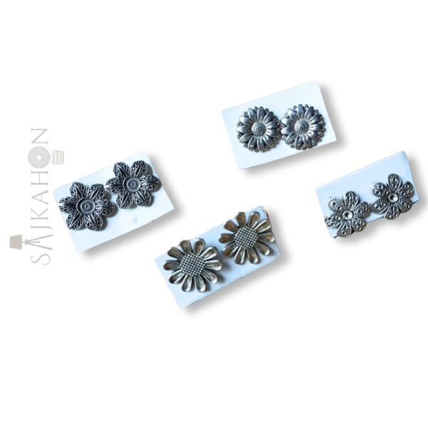 Classic Charm Silver Stud Earrings