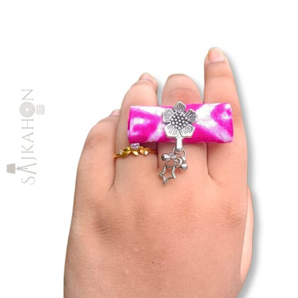 Handcrafted Pink Bloom Ring