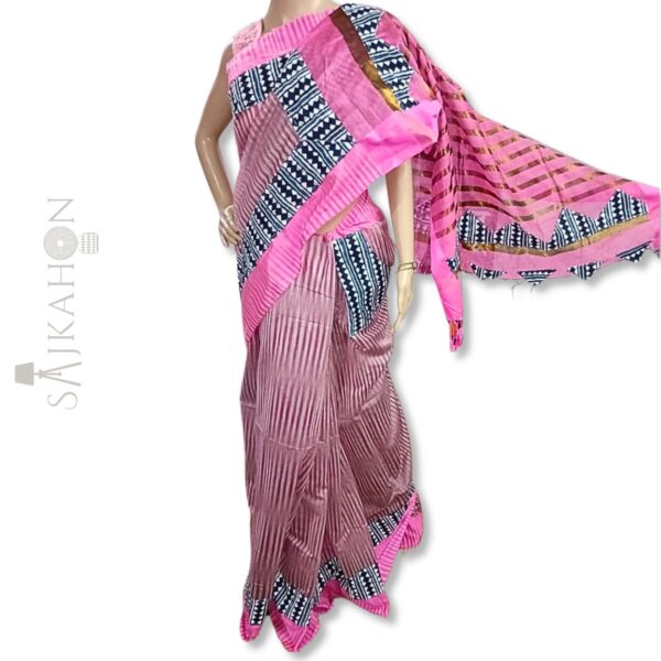 Handloom Ikkat Pocket Saree