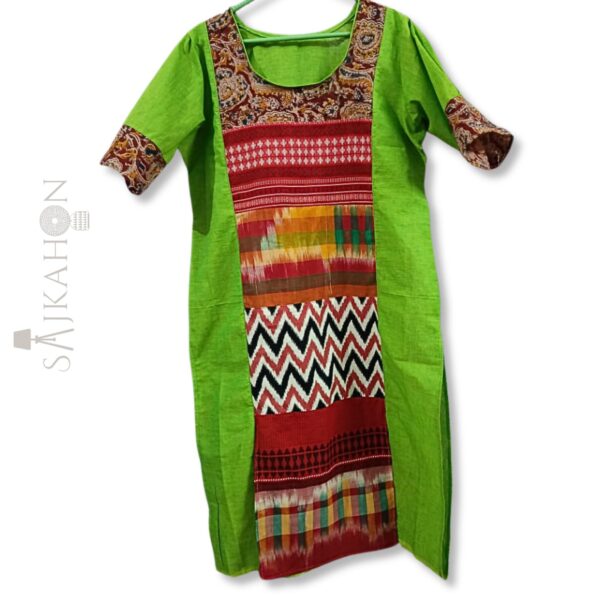 Handcrafted Mix n Match Kurti with Unique Patchwork Detailing