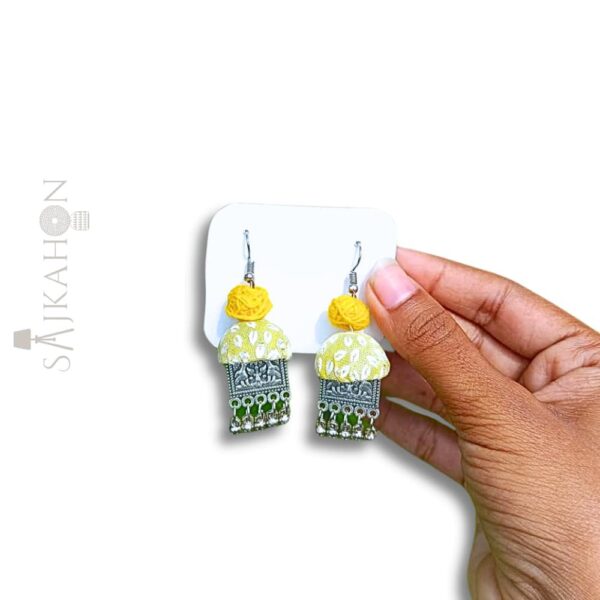 Haldi Bloom Oxidized Earrings