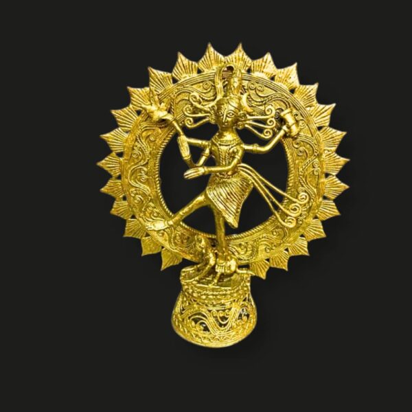 Nataraj Dhokra Brass Showpiece – Dance of Creation (10 x 8 inch)