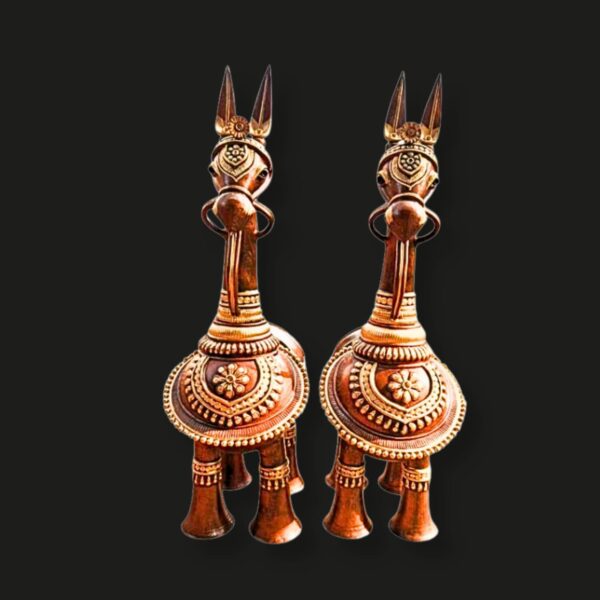 Kothakoli Terracotta Horse Pair – 42 Inch | Bengal Handcrafted Art