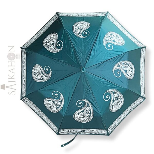 3-Fold Sap Green Umbrella – Nature-Inspired Minimal Elegance